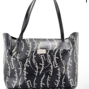 Ferragamo city tote with wristlet